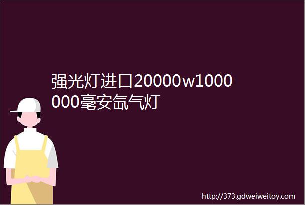 强光灯进口20000w1000000毫安氙气灯